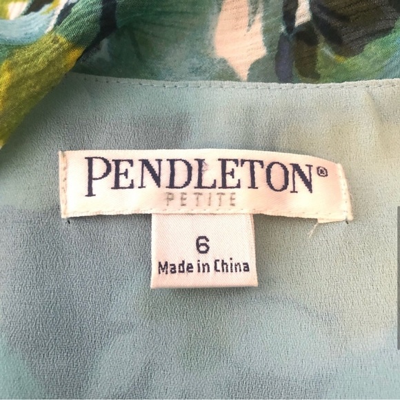 Pendleton Floral Dress - Blue and Green - Picture 7 of 9